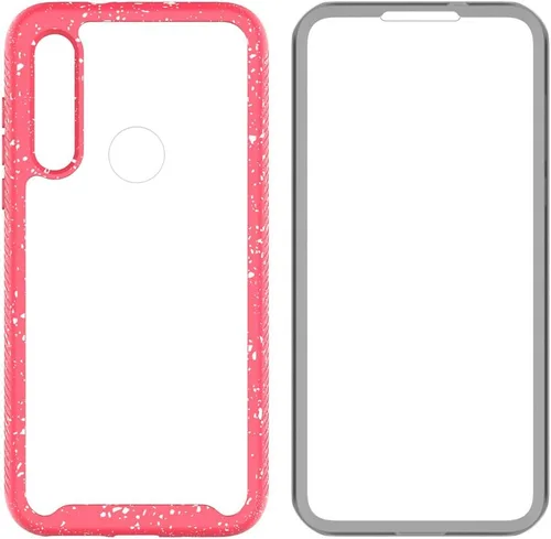 Vista 4 de Funda para Moto G Fast de cuerpo completo a prueba de golpes, con protector de pantalla integrado para niñas y mujeres, funda protectora brillante