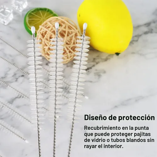 Vista 5 de 4 popotes de repuesto para Owala de 24 onzas, 32 onzas, popotes reutilizables con cepillo limpiador compatibles con botella de agua FreeSip de 24