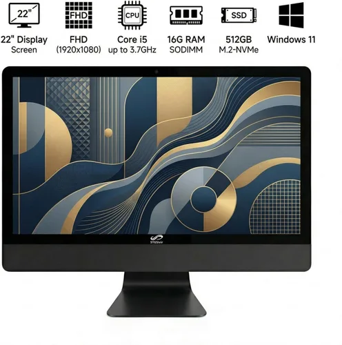 Vista 2 de STGSivir PC todo en uno,Pantalla FHD de 22", Core i5,16G RAM,512G SSD