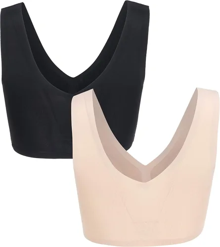 Vista 2 de Lucky Brand Women's Seamless Wire-Free Comfort Lounge Bra Multi-Pack