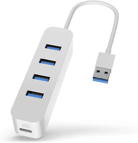 Vista 11 de Upgrow Hub USB 3.0 de 4 puertos USB con divisor USB de 5 Gbps para portátil MacBook Mac Pro Mac mini iMac Surface Pro XPS PC Flash Drive Mobile Negro