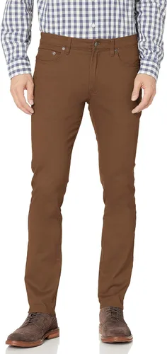 Vista 12 de Amazon Essentials - Pantalones ajustados para hombre, diseño de sarga elástica con 5 bolsillos