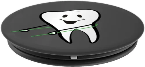 Vista 4 de Hilo Dental Dientes – Dancing Hilo Dental Dientes regalo – popsockets agarre y soporte para teléfonos y tabletas, Negro