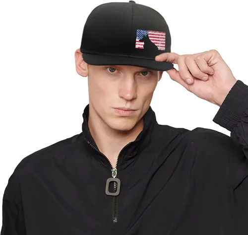 Vista 16 de Puerto Rico Hat Snapback Hats for Men Women, Puerto Rico Flag Design, Anjustable Trucker Cap Flat Brim