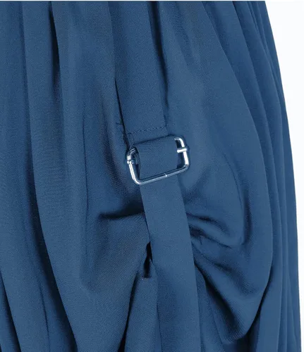 Vista 6 de Vestido midi de cintura elástica vintage para mujer