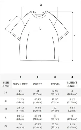 Vista 5 de Aelfric Eden Mens Oversized Tee Unisex Casual T-Shirts Graphic Short Sleeve Shirts
