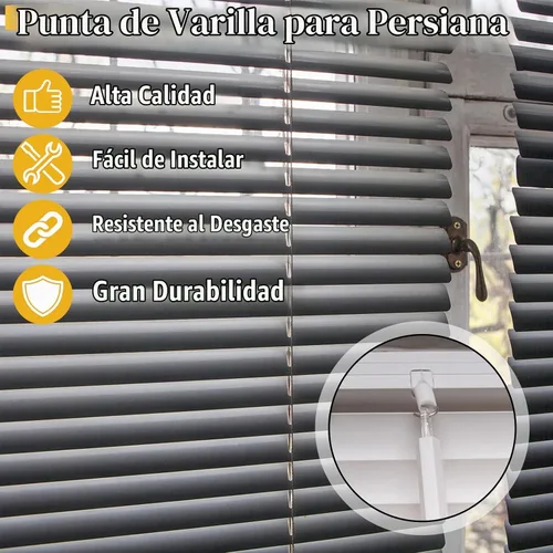 Vista 5 de 6 puntas de varilla inclinable de hardware, transparente
