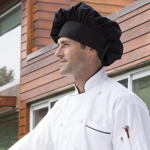 Vista 3 de Uncommon Threads - Gorro de chef de sarga unisex
