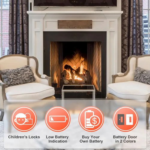Vista 6 de Kit de control remoto para chimenea mejorado, compatible con Skytech 1001, Napoleon Empire, Rasmussen, Superior Kingsman, Regency y más. Ajuste