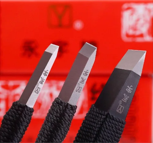 Vista 3 de Easyou Yongzhi chino sello cinceles tallado cuchillo herramientas 3pcs/set