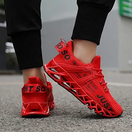 Vista 7 de UMYOGO Tenis deportivos antideslizantes para mujer, tipo hoja para caminar