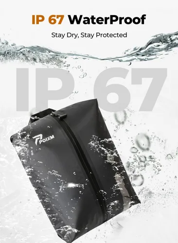 Vista 5 de Bolsas de vacío para viajes con bomba, bolsa reutilizable para ahorrar espacio, cubos de embalaje al vacío impermeables IP67 para maletas de viaje