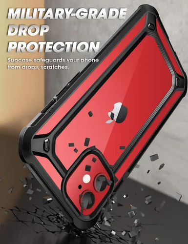 Vista 3 de SupCase Unicorn Beetle EXO Series Funda para iPhone 12 / iPhone 12 Pro (versión 2020) 6.1 pulgadas, funda protectora híbrida transparente premium