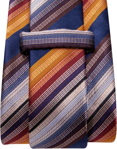 Vista 220 de Dubulle Corbata tejida de cachemira para hombre y gemelos de pañuelo para hombre, conjunto de gemelos para boda formal y negocios