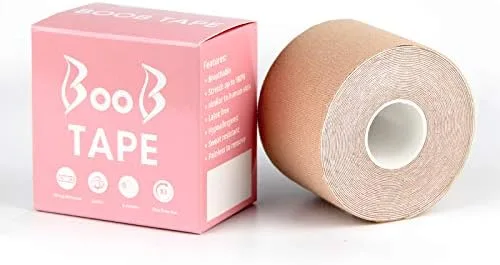 Vista 2 de Waterproof Breast Tape Adhesive Bra Body Tape - Boob Tape for Lifting SmallLarge Breasts A-E Cups