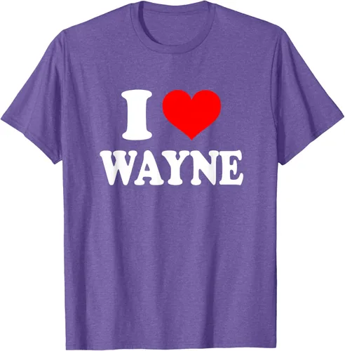 Vista 5 de Wayne - Camiseta I Heart Wayne - I Love Wayne, Negro, S