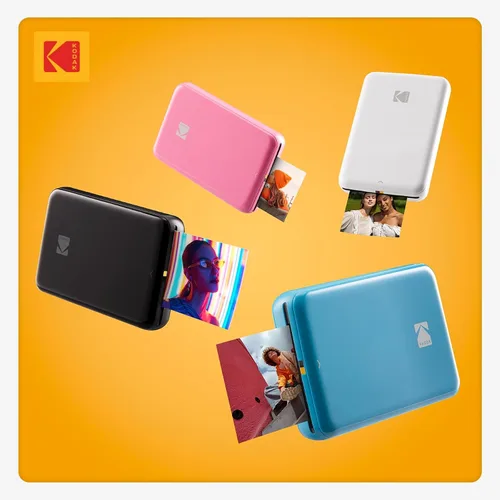 Vista 10 de KODAK Step Slim - Impresora instantánea de fotos para smartphone portátil y elegante, inalámbrica - Fotos adhesivas de 5 x 8 cm en Zink - Imprime
