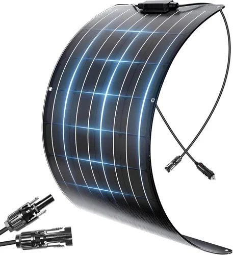 Vista 12 de KEPEAK Panel Solar para Cámara Ring al Aire Libre, Cargador Solar Pequeño de 5V con Tipo C o Micro USB, Solo para Batería de Cámara Stick Up Cam
