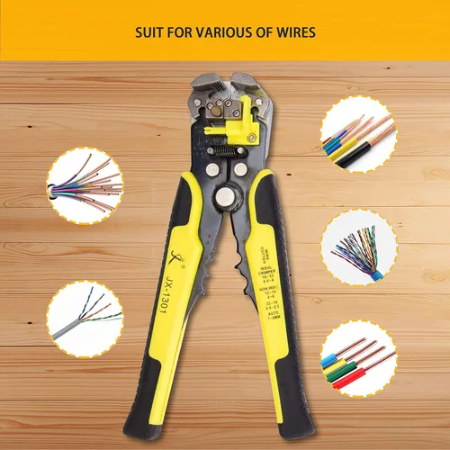 Vista 8 de Kotto Kit de herramientas de pelacables y alicates de corte autoajustables de 8 pulgadas con bolsa de almacenamiento