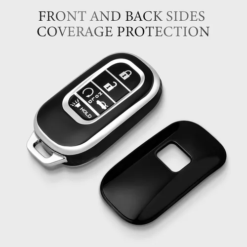 Vista 6 de OFFCURVE Funda para llavero de coche de TPU para Honda D5, Negro