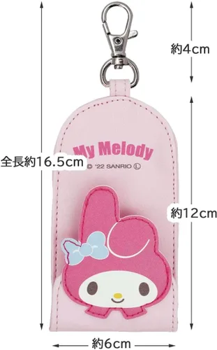 Vista 4 de Skater ZKC1-A Key Case with Reel Key Holder, Key Storage Case, My Melody Sanrio