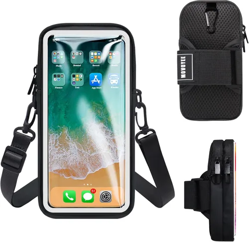 Vista 9 de Soporte para teléfono para correr iPhone 13, 12, 11 Pro Max, XS XR X 8, 7, 6 Plus SE, Mini Galaxy Ultra Edge S21, S20, Note 20, 10, bolsa