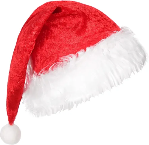Vista 4 de Soyoekbt Disfraz de Navidad para niñas, vestido de Santa con luz LED y sombrero de Navidad rojo