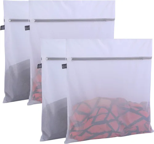 Vista 10 de Bolsa de lencería para lavar delicados, bolsas grises para ropa delicada, 5
