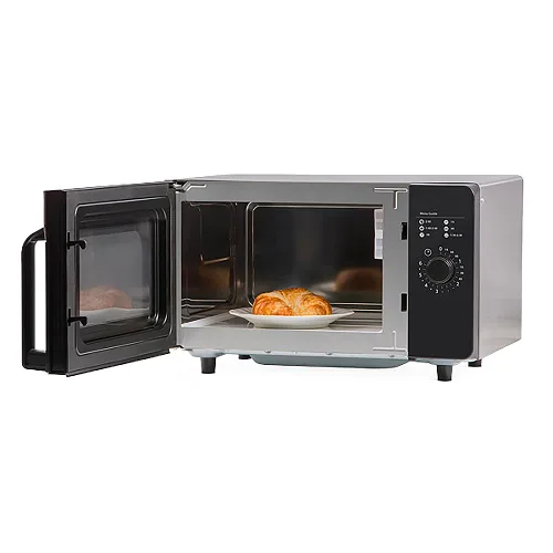 Vista 2 de Amana RMS10DSA Horno de microondas comercial de encimera de servicio pesado de 1000 vatios con controles de dial para restaurante buffet servicio