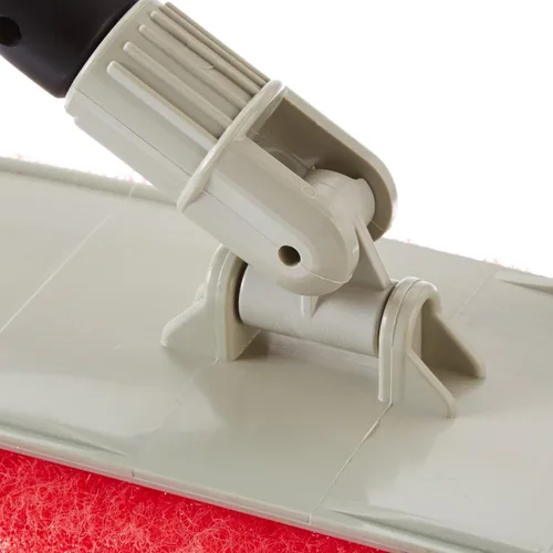 Vista 5 de STAR BRITE Almohadilla de fregado grande con limpiador de cabeza flexible, textura media (rojo) - Se fija al mango de extensión para un alcance