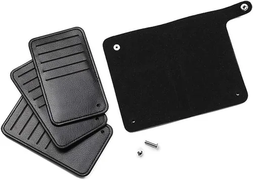 Vista 4 de TKFDC - Cartera delgada de cuero, tarjetero minimalista con bloqueo de bolsillo frontal, hecho de cuero de grano completo, soporte para tarjetas