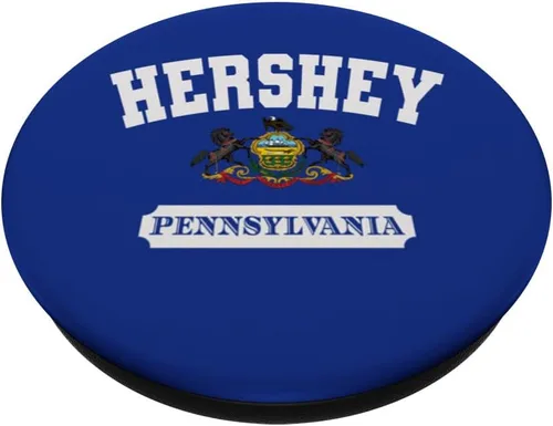 Vista 2 de Hershey Pennsylvania PA State Vintage Athletic Souvenir PopSockets PopGrip intercambiables