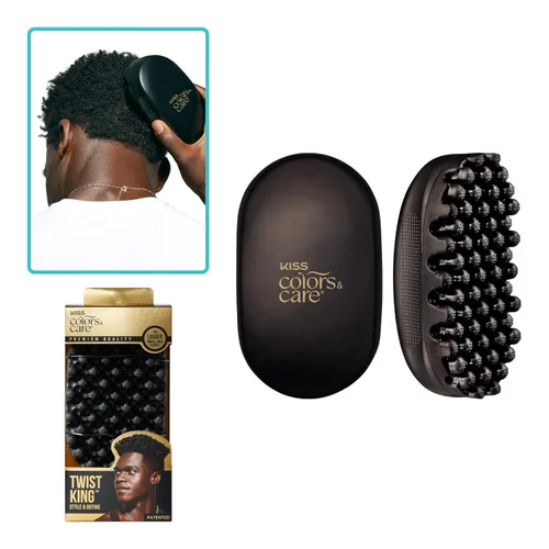 Vista 9 de KISS Colors & Care Premium Twist King - Diseño denso para cabello más corto, larga duración, duradero, 2 veces más duradero, define rizos, calidad