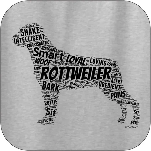 Vista 5 de ThisWear Rottweiler Word Art - Sudadera con capucha para perro y cachorro
