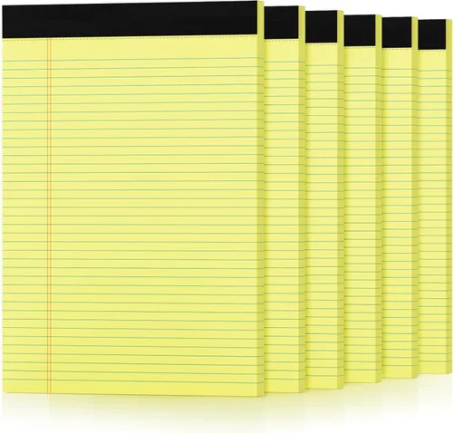 Vista 12 de Blocs de Notas de Color 5x8, Paquete de 48 Blocs Legales Pequeños Rosa 5x8, Blocs de Notas Legales Pequeños con Rayas Universitarias Fácil