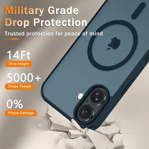 Vista 442 de Funda para Google Pixel 10 Pro XL, cubierta magnética mate, color negro Fit for MagSafe, Screen Protector included, Shockproof Military Grade