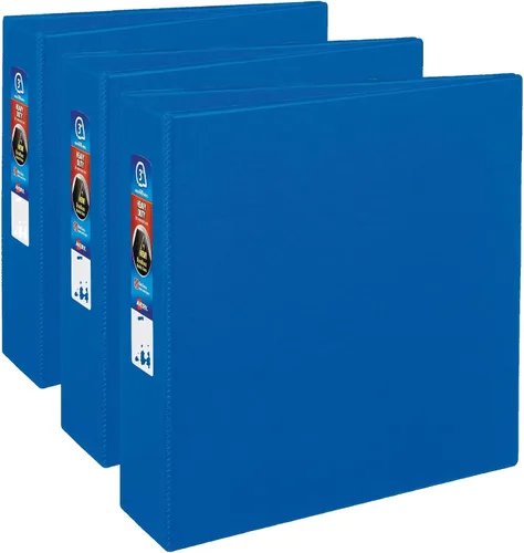 Vista 2 de Carpeta dura Avery con anilla de bloqueo EZD con sistema one touch, Azul 3