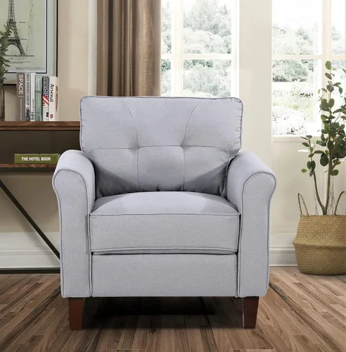 Vista 3 de Container Furniture Direct Kouchouk - Muebles de sala de estar de terciopelo cómodos de tres plazas, sofá moderno de mediados de siglo, sofá biplaza