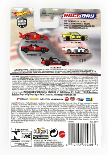 Vista 2 de Hot Wheels Car Culture Race Day 2017 1/5 - Porsche 935-78 '78 (rojo)