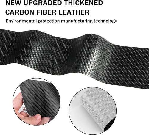 Vista 3 de YOSRTER 4 calcomanías decorativas para umbral de puerta, para Dodge Charger Challenger Durango Journey, ajuste universal para todos los autos Dodge