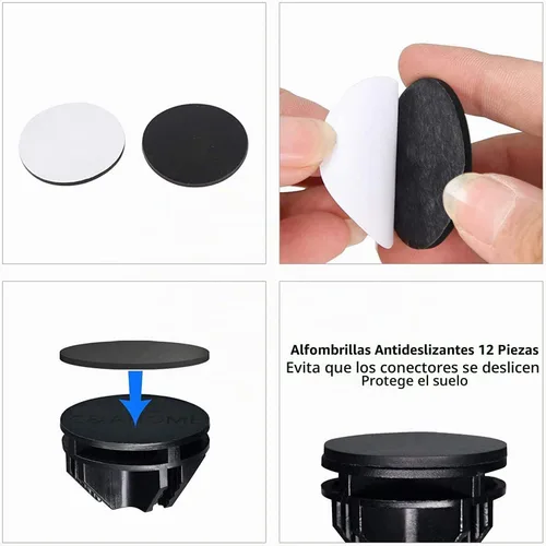 Vista 6 de C&AHOME Corralito para mascotas, suministros para animales pequeños, 12 paneles de jaula de corrales de ejercicio, rejillas C, valla portátil