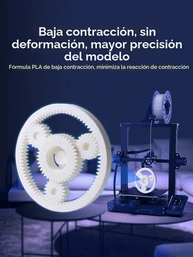 Vista 6 de Creality PLA - Filamento de impresora 3D de 1.75 mm, paquete de filamento para impresoras 3D, resistencia mejorada sin deformación, precisión