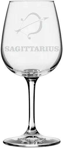 Vista 41 de Símbolo del zodiaco grabado multiusos 12.75oz Copa de vino Géminis