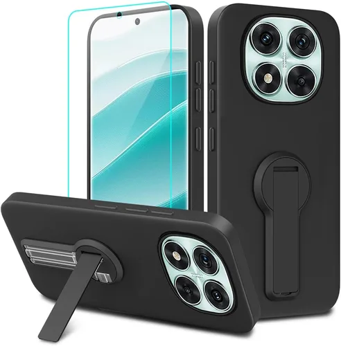 Vista 16 de Compatible con BLU Bold N4 Funda para teléfono, soporte oculto plegable giratorio de 360°, cubierta a prueba de golpes, funda protectora delgada