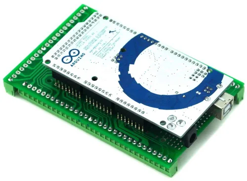 Vista 3 de Electronics-Salon Kit de tabla protectora de bloque terminal/tornillo prototipo, para Arduino MEGA-2560 R3.