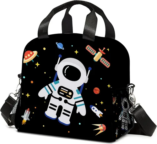 Vista 12 de Bolsa de almuerzo de fútbol con aislamiento, bolsa de comida de gran capacidad para niños, mujeres y hombres, bolsa enfriadora, impermeable, correa