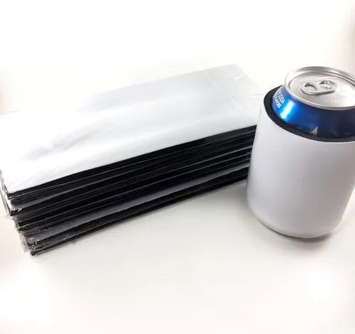 Vista 7 de Blanco Slap Can Cooler Blanks-Sublimation 3-5-10-20-50-100 paquetes de neopreno a granel (1)