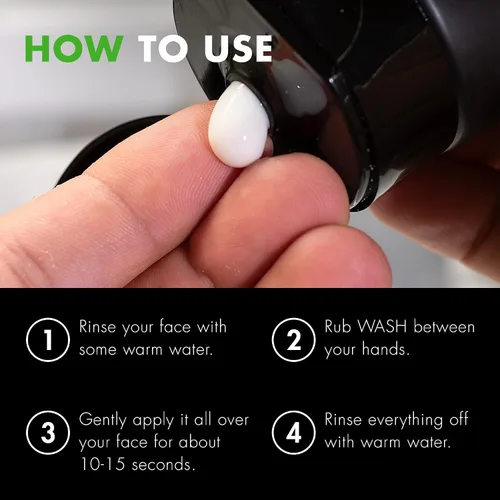 Vista 5 de Tiege Hanley Limpiador Facial Diario para Hombres, Limpiador Suave Sin Fragancia con Aceite de Jojoba, Aloe y Vitamina B3, Fórmula Espumosa