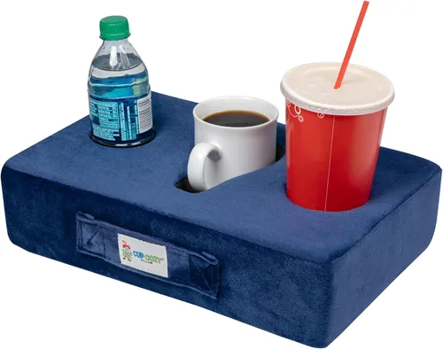 Vista 15 de La almohada Cup Cozy original gris - Como se vio en la televisión - ¡El mejor portavasos del mundo para sofá/cama/coche para Negro