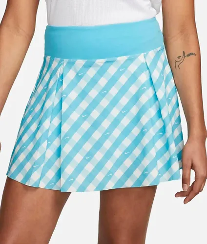 Vista 2 de Nike Dri-FIT Club - Falda de tenis estampada para mujer, azul báltico, talla XL, Turquesa